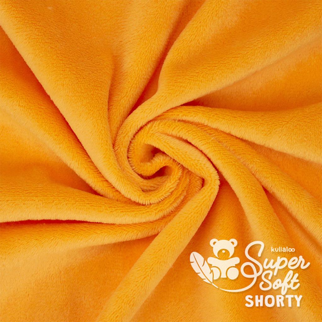 Plüschstoff Shorty uni 75x100cm orange – Kullaloo